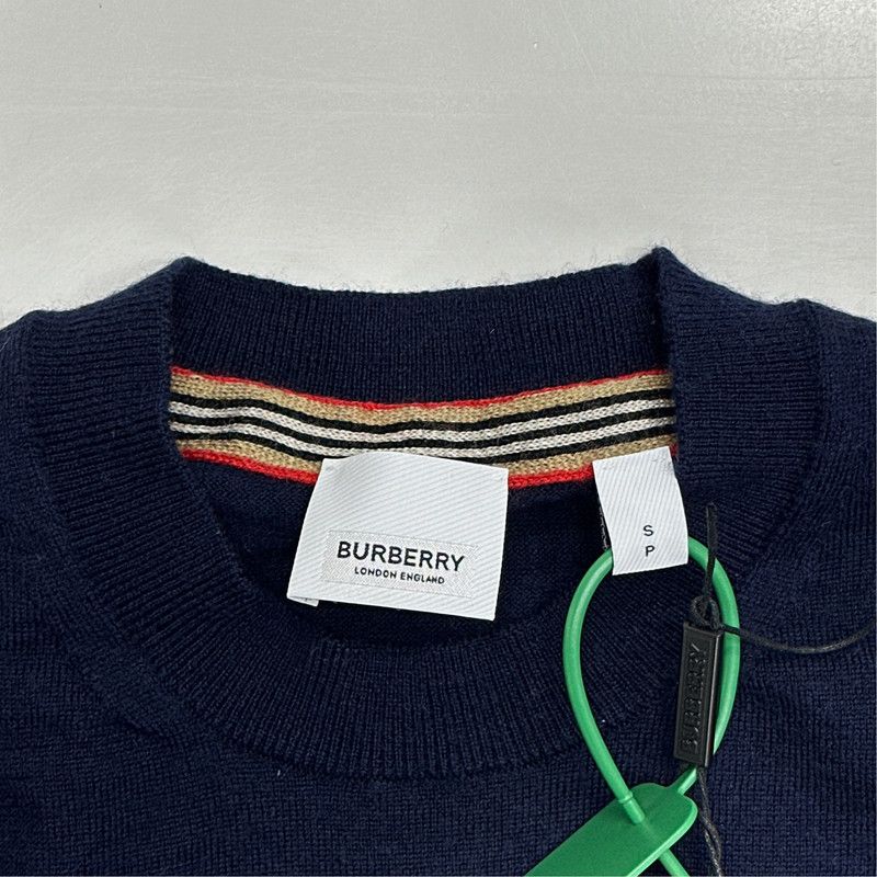 Burberry Burberry Navy Blue Long Sleeve Sweater 0079 Size US S / EU 44-46 / 1 - 3 Thumbnail