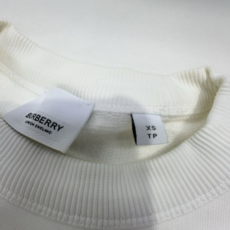 Burberry Burberry Logo Print White Long Sleeve Sweatshirt 0079 Size US XS / EU 42 / 0 - 10 Thumbnail