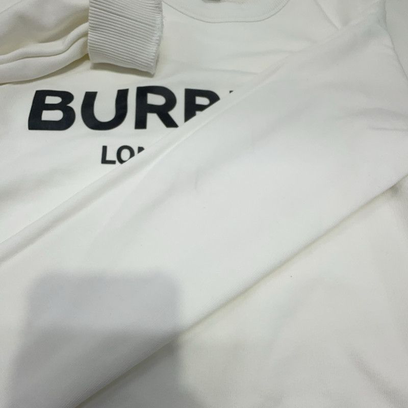 Burberry Burberry Logo Print White Long Sleeve Sweatshirt 0079 Size US XS / EU 42 / 0 - 4 Thumbnail