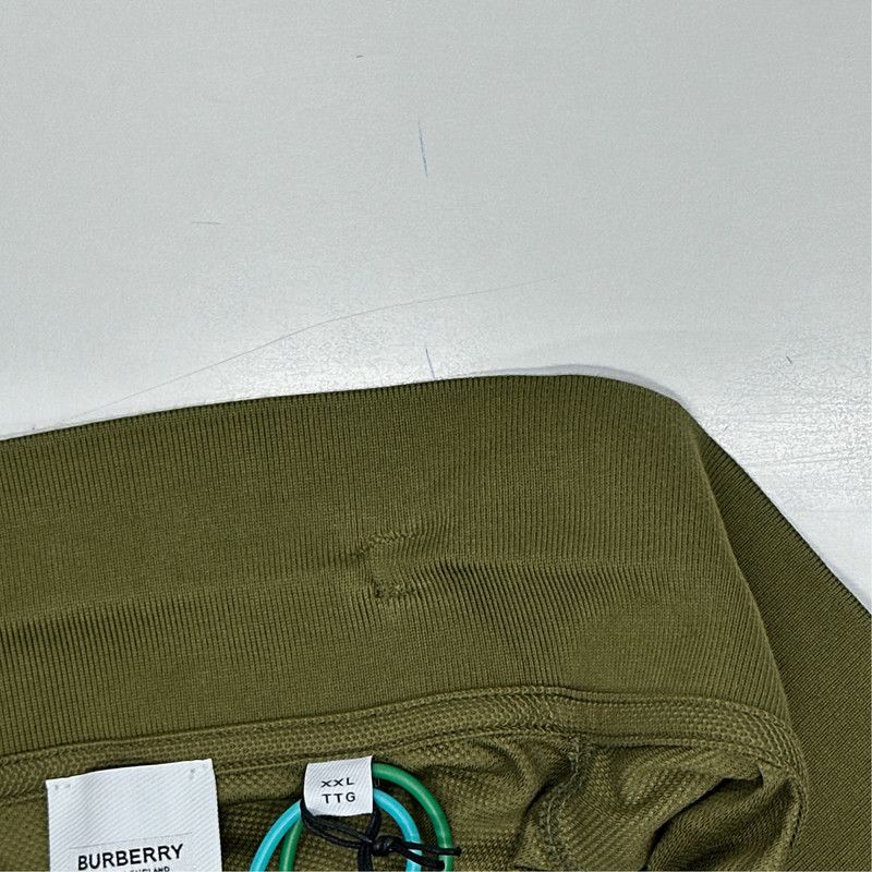 Burberry Burberry Military Green Short Sleeve Polo Shirt 0079 Size US XXL / EU 58 / 5 - 5 Thumbnail