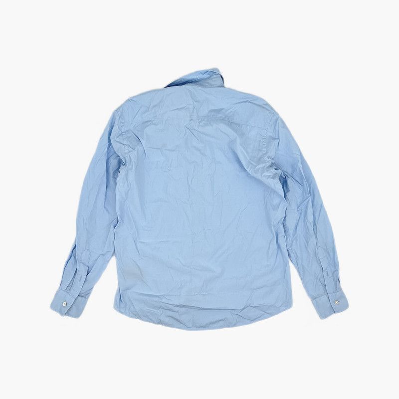 Burberry Burberry Blue Logo Print Long Sleeve Shirt 0079 Size US M / EU 48-50 / 2 - 2 Thumbnail