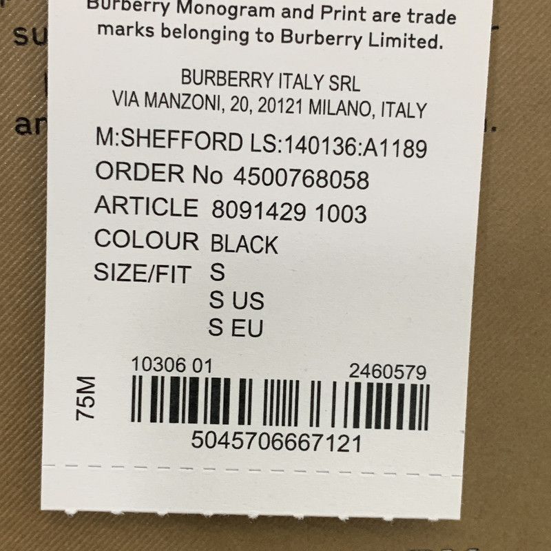 Burberry Burberry Black Long Sleeve Button-Up Shirt 0079 Size US S / EU 44-46 / 1 - 2 Thumbnail