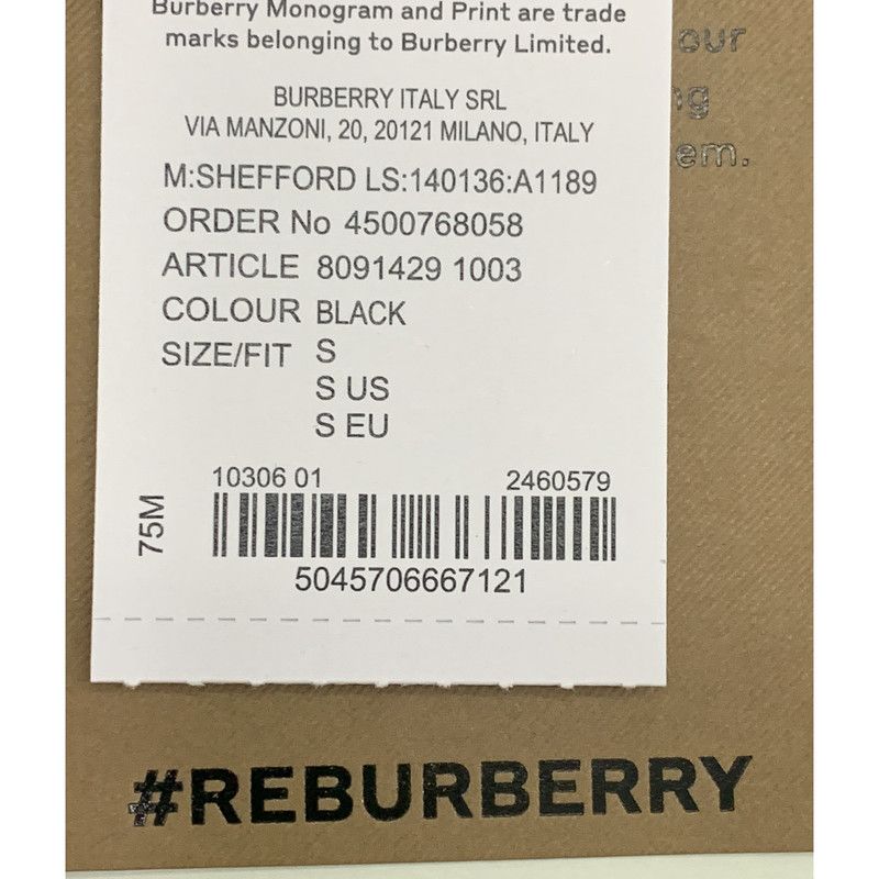 Burberry Burberry Black Long Sleeve Button-Up Shirt 0079 Size US S / EU 44-46 / 1 - 4 Thumbnail