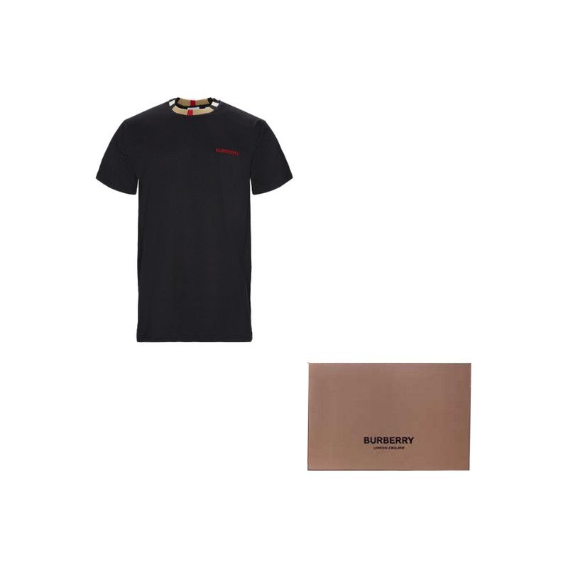 Burberry Burberry Black Short Sleeve Logo T-Shirt 0079 Size US XL / EU 56 / 4 - 2 Thumbnail