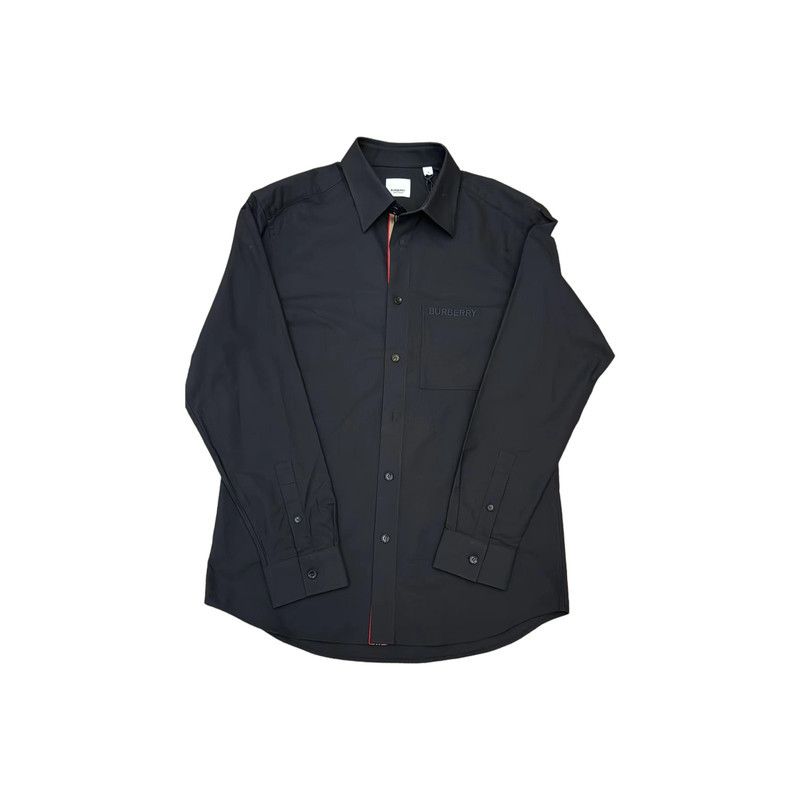Burberry Burberry Black Logo Button-Up Shirt for Men 0079 Size US L / EU 52-54 / 3 - 4 Thumbnail