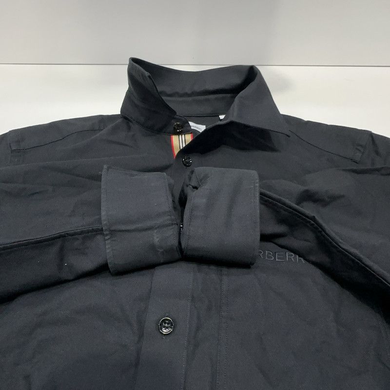 Burberry Burberry Black Logo Button-Up Shirt for Men 0079 Size US L / EU 52-54 / 3 - 2 Thumbnail