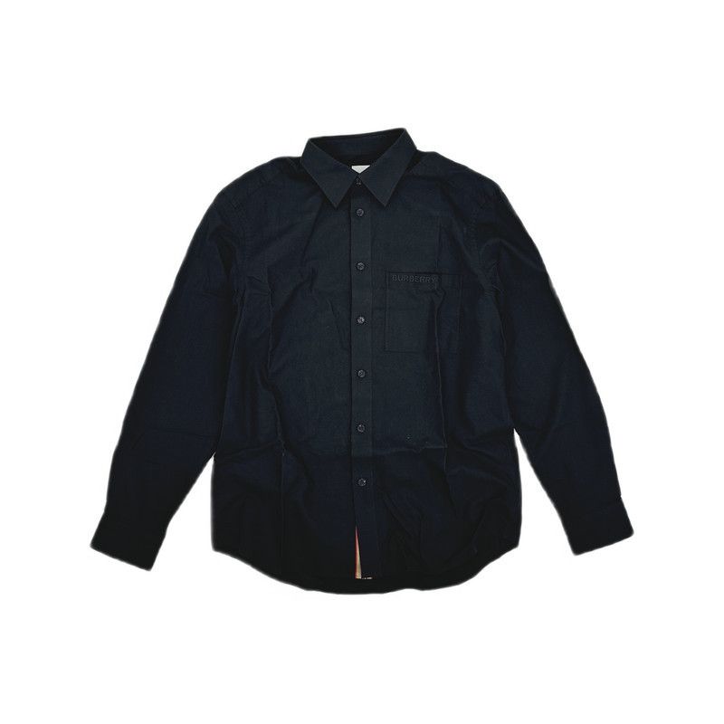 Burberry Burberry Black Logo Button-Up Shirt for Men 0079 Size US L / EU 52-54 / 3 - 6 Thumbnail