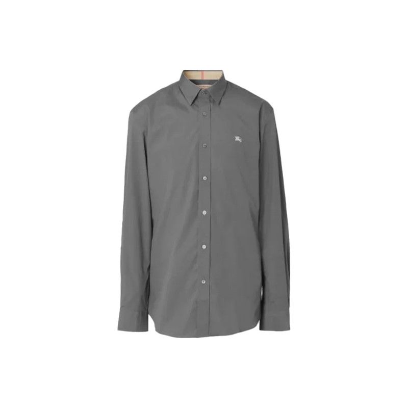 Burberry Burberry SS23 Logo Embroidered Long Sleeve Shirt 0079 Size US XXL / EU 58 / 5 - 3 Thumbnail