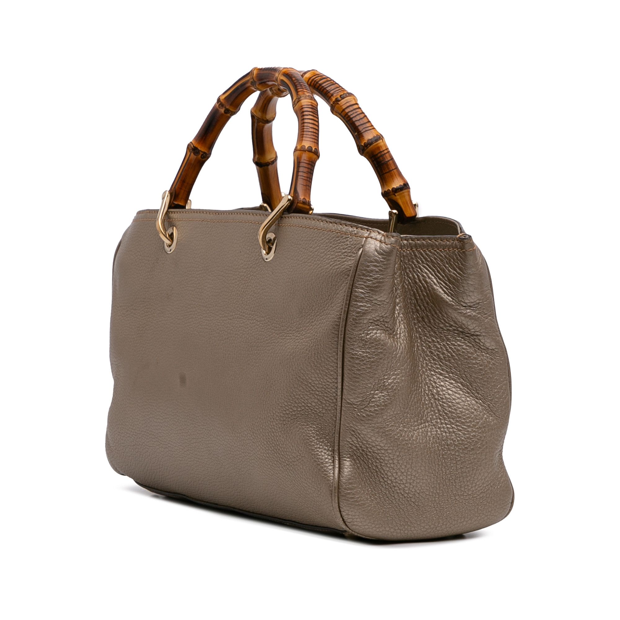 Gucci Gucci Medium Calfskin Bamboo Shopper Satchel Size ONE SIZE - 2 Thumbnail