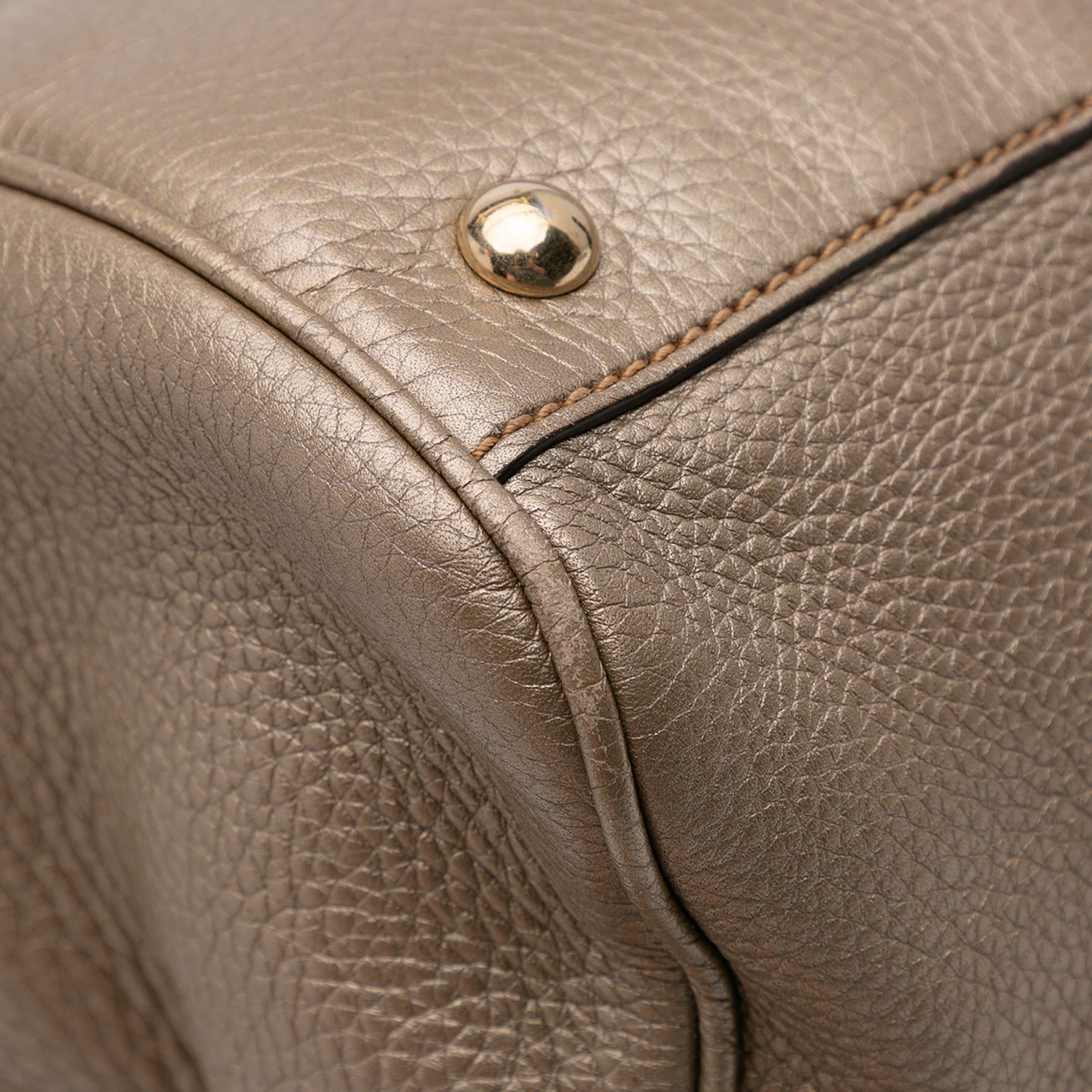 Gucci Gucci Medium Calfskin Bamboo Shopper Satchel Size ONE SIZE - 8 Thumbnail