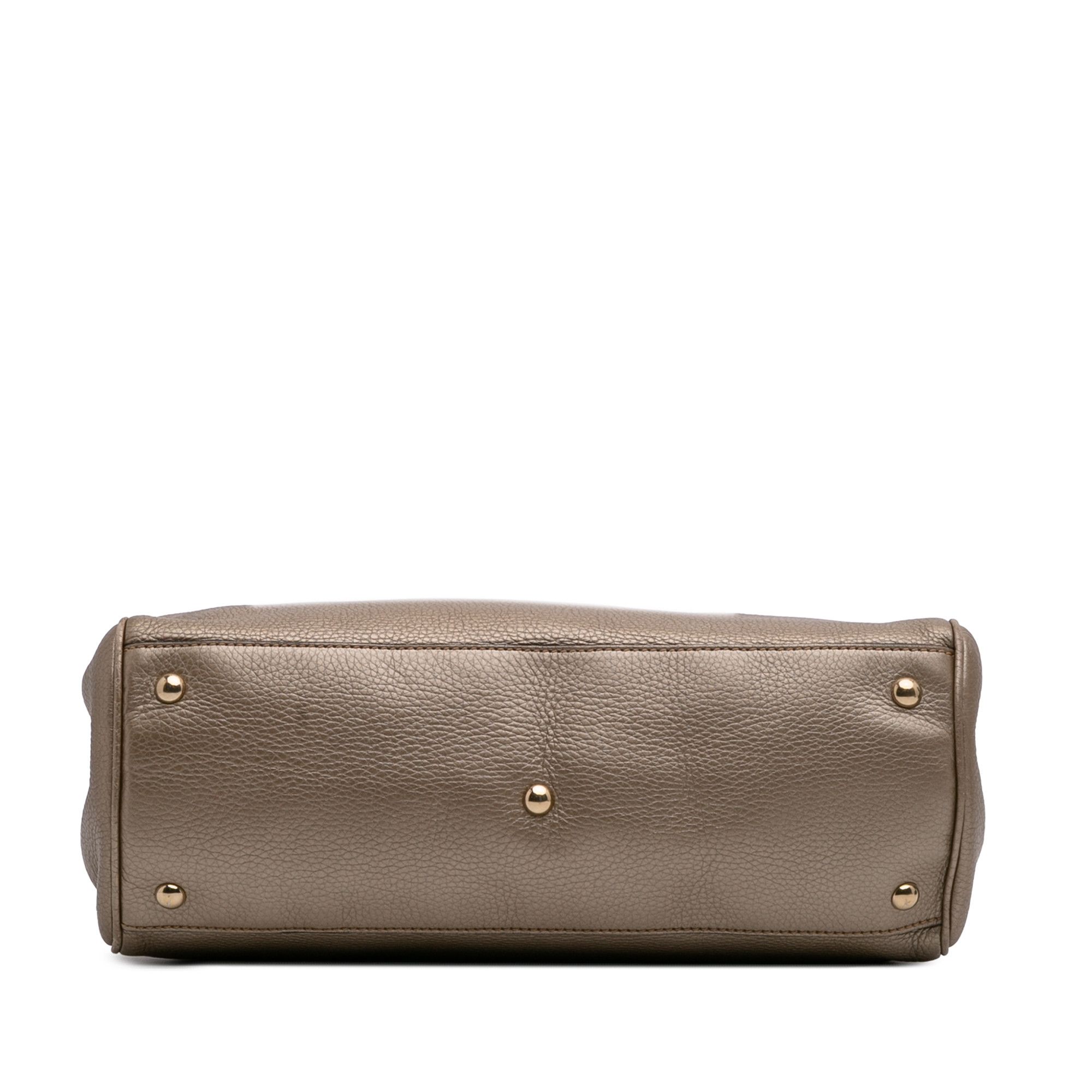 Gucci Gucci Medium Calfskin Bamboo Shopper Satchel Size ONE SIZE - 3 Thumbnail