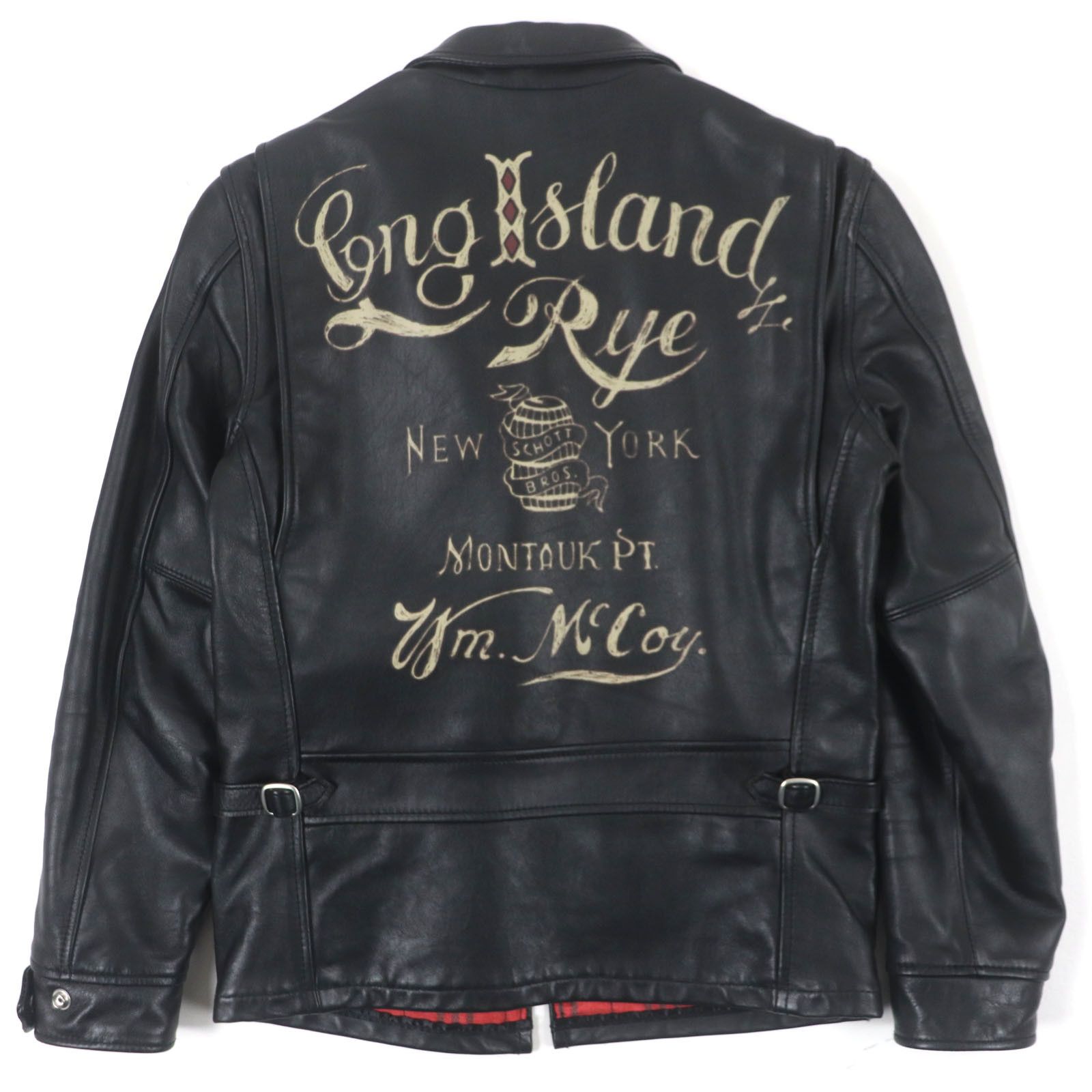 Other Other Schott LONG ISLAND Cowhide Jacket Leather Outerwear DUTY FREE for USA Size ONE SIZE - 3 Thumbnail