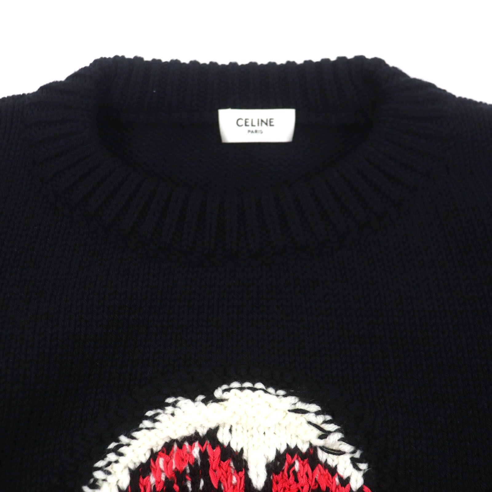 Celine Celine Celine Pierrot Boxy Crew Neck Knit Wool Knitwear Others Tops 2A43L717M Size ONE SIZE - 2 Thumbnail
