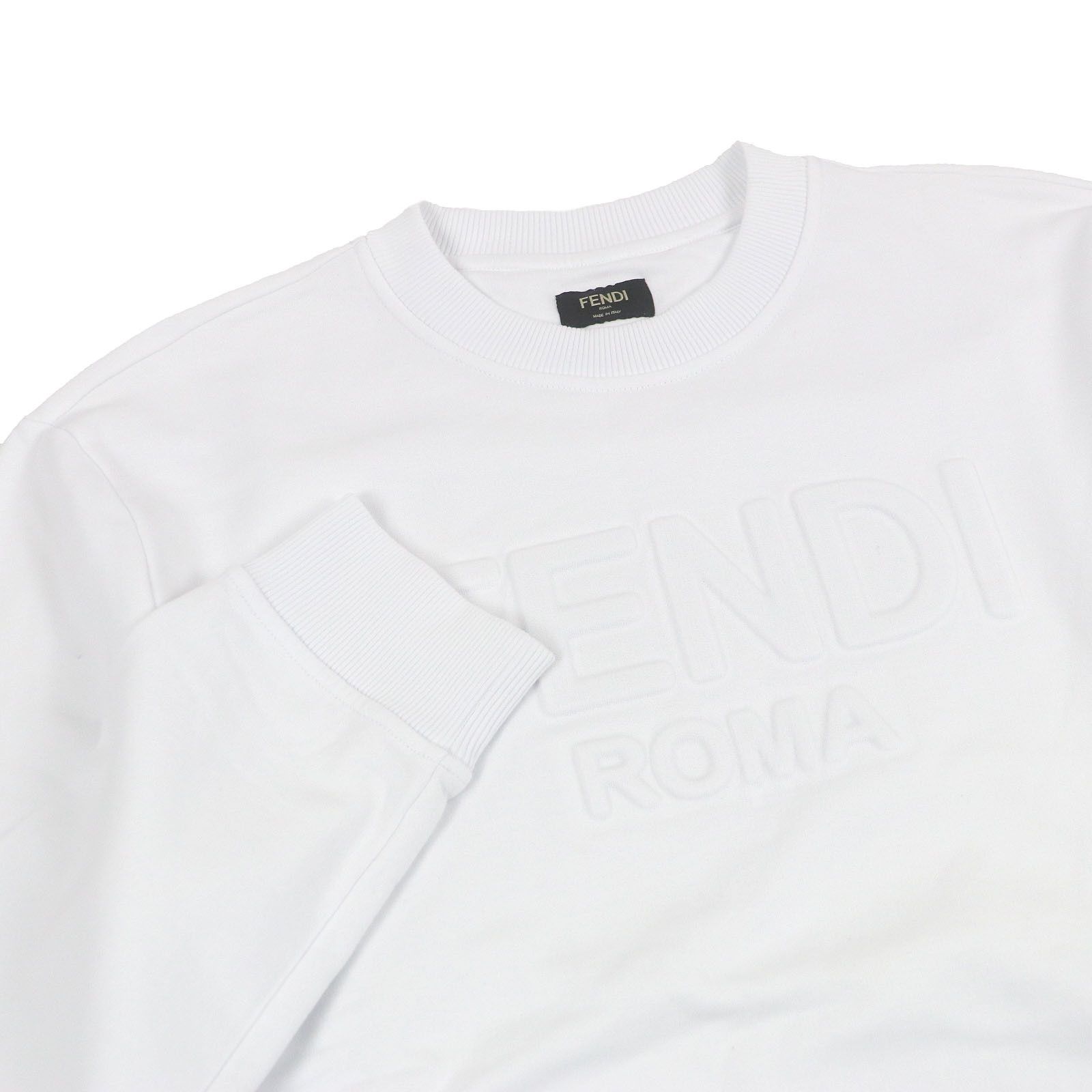 Fendi Fendi Fendi Logo embossed Cotton Sweatshirt Cotton Sweatshirts & Hoodies FY1079 DUTY FREE for USA Size ONE SIZE - 2 Thumbnail