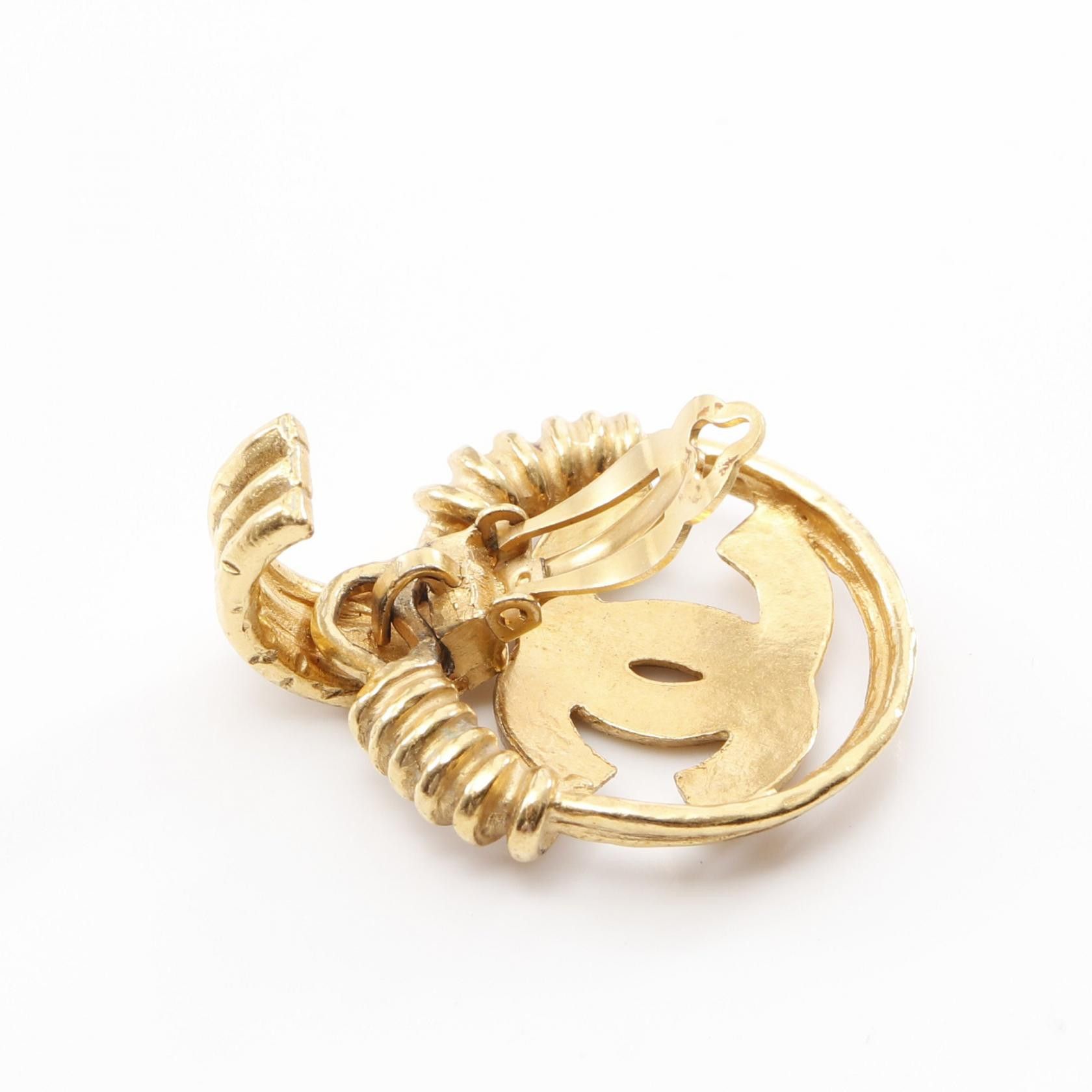 Chanel Chanel Chanel Coco Mark Earrings Metal Earrings Size ONE SIZE - 5 Thumbnail