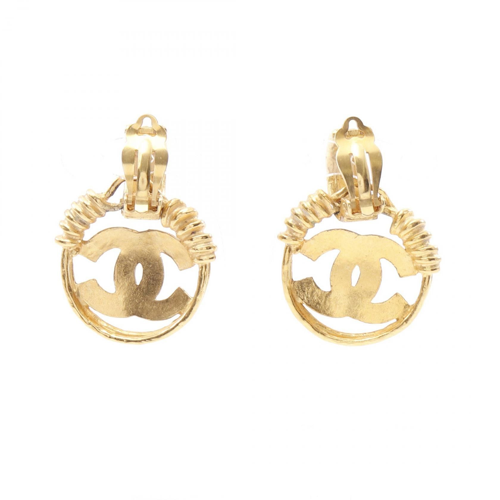 Chanel Chanel Chanel Coco Mark Earrings Metal Earrings Size ONE SIZE - 2 Thumbnail