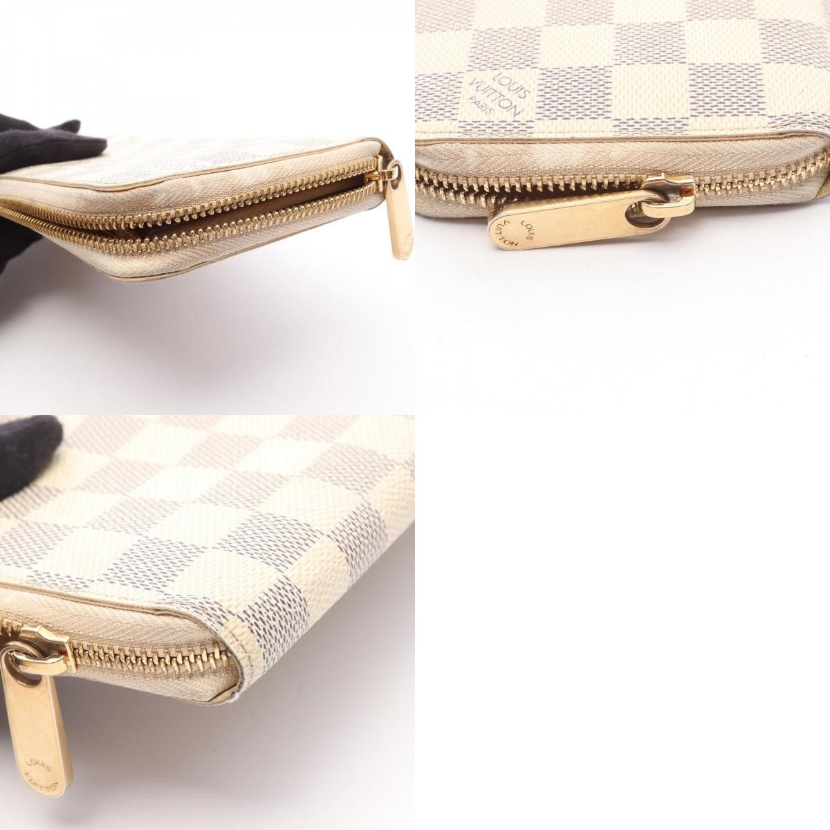 Louis Vuitton Louis Vuitton Louis Vuitton Zippy Wallet Damier Azur Long Wallet Canvas Long Wallet N60019 Size ONE SIZE - 10 Thumbnail