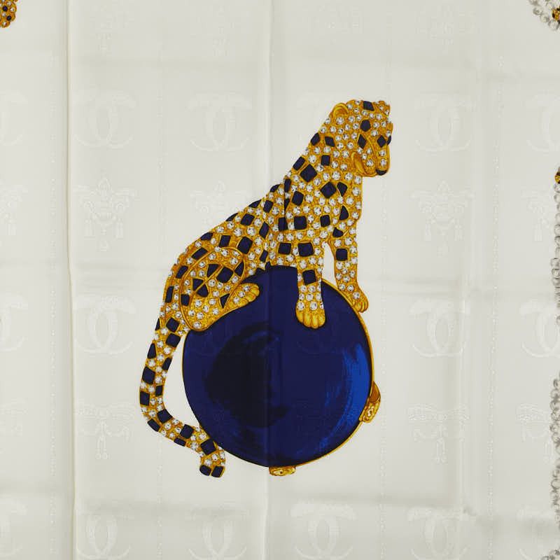 Cartier Cartier Cartier Must de Cartier Panthère Silk Scarf Others Scarf Size ONE SIZE - 2 Thumbnail
