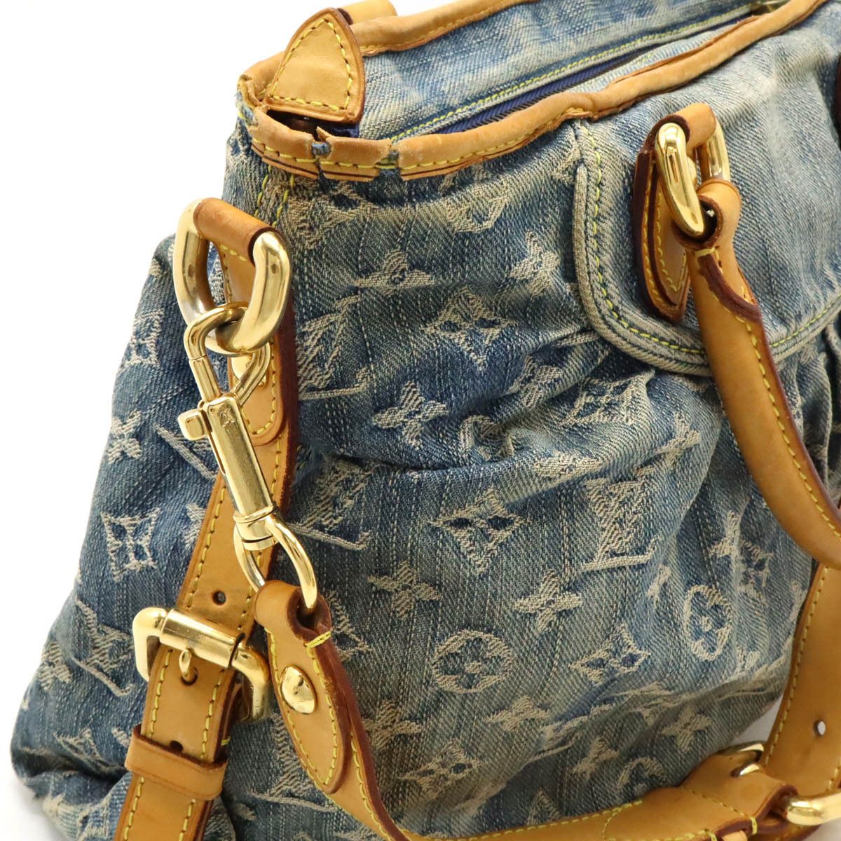 Louis Vuitton Louis Vuitton Louis Vuitton Neo Cabby Monogram Denim 2way Bag Denim Tote Bag M95349 Size ONE SIZE - 6 Thumbnail