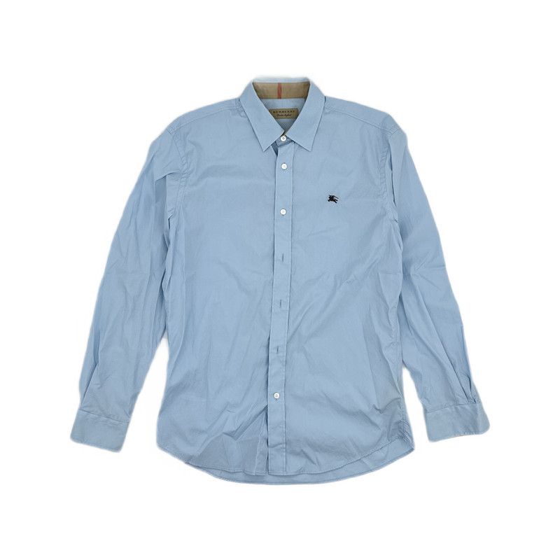 Burberry Burberry Logo Print Casual Long Sleeve Shirt 0079 Size US M / EU 48-50 / 2 - 7 Thumbnail