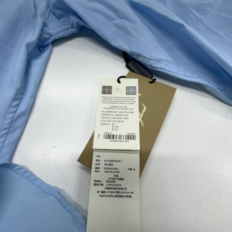Burberry Burberry Logo Print Casual Long Sleeve Shirt 0079 Size US M / EU 48-50 / 2 - 6 Thumbnail