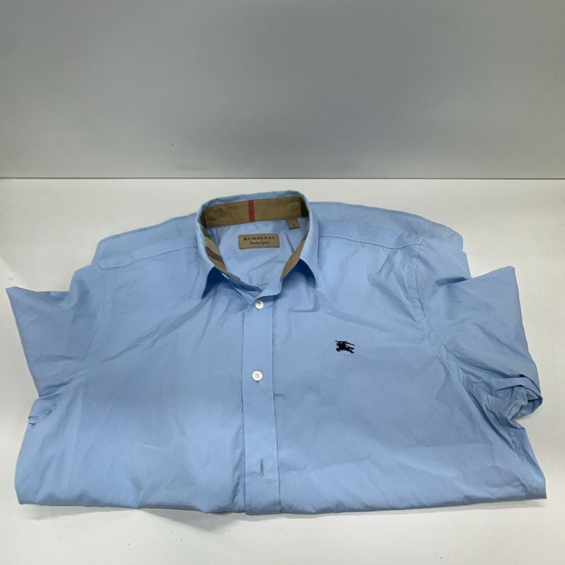 Burberry Burberry Logo Print Casual Long Sleeve Shirt 0079 Size US M / EU 48-50 / 2 - 8 Thumbnail