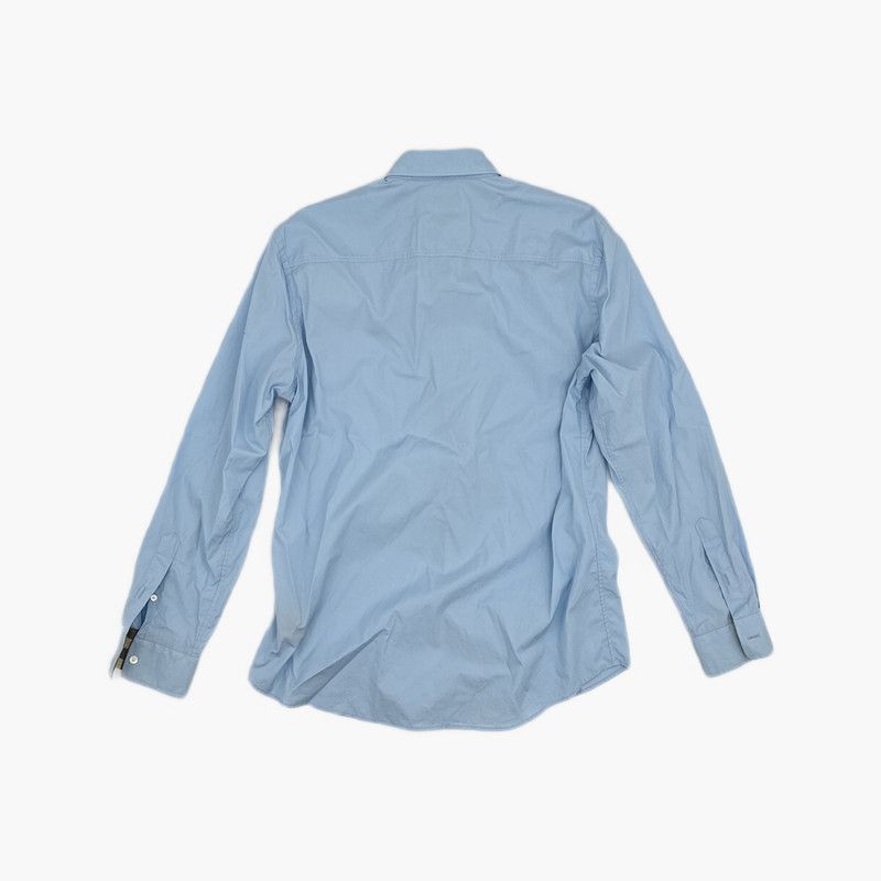 Burberry Burberry Logo Print Casual Long Sleeve Shirt 0079 Size US M / EU 48-50 / 2 - 9 Thumbnail