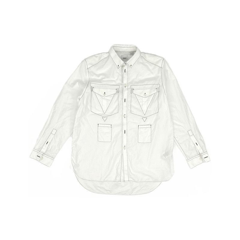 Burberry Burberry Button-Up Long Sleeve Shirt for Men 0079 Size US XL / EU 56 / 4 - 3 Thumbnail