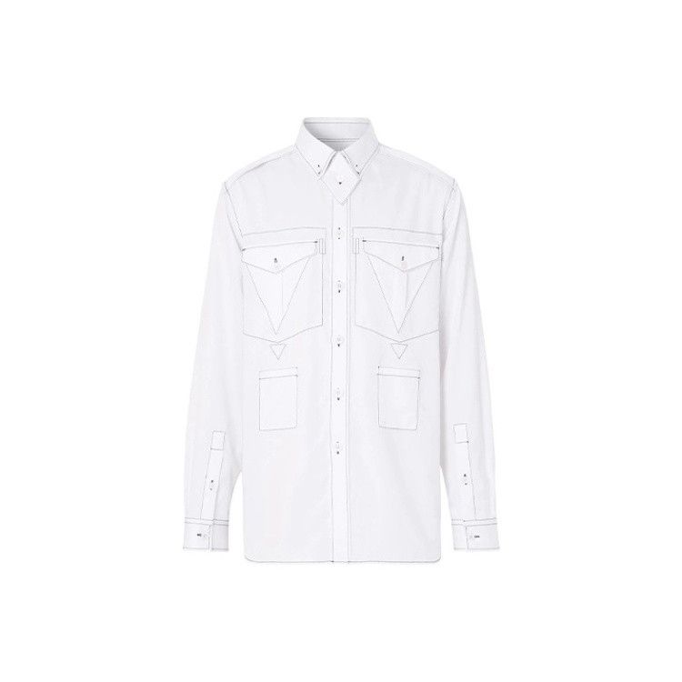 Burberry Burberry Button-Up Long Sleeve Shirt for Men 0079 Size US XL / EU 56 / 4 - 8 Thumbnail