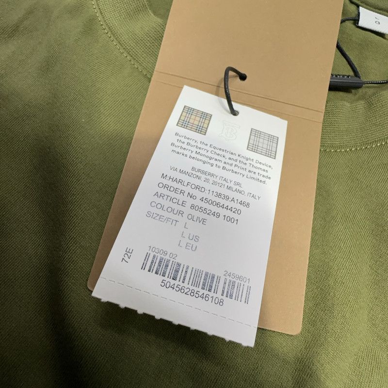 Burberry Burberry FW22 Green Letter Print T-shirt 0079 Size US L / EU 52-54 / 3 - 11 Thumbnail
