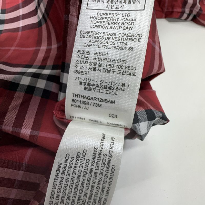 Burberry Burberry Red Plaid Button-Up Long Sleeve Shirt 0079 Size US L / EU 52-54 / 3 - 2 Thumbnail