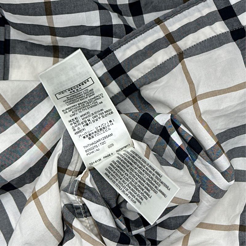 Burberry Burberry Plaid Button-Up Long Sleeve Shirt 0079 Size US M / EU 48-50 / 2 - 4 Thumbnail