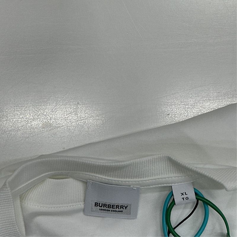 Burberry Burberry SS22 White Cotton Short Sleeve T-Shirt 0079 Size US XL / EU 56 / 4 - 3 Thumbnail