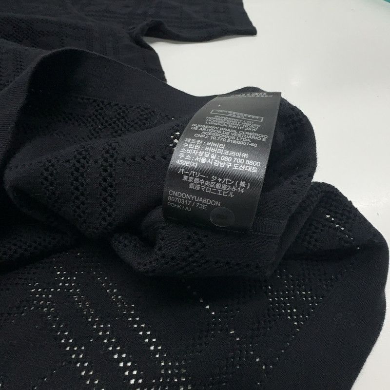 Burberry Burberry SS23 Black Check Cotton T-Shirt 0079 Size US XS / EU 42 / 0 - 5 Thumbnail