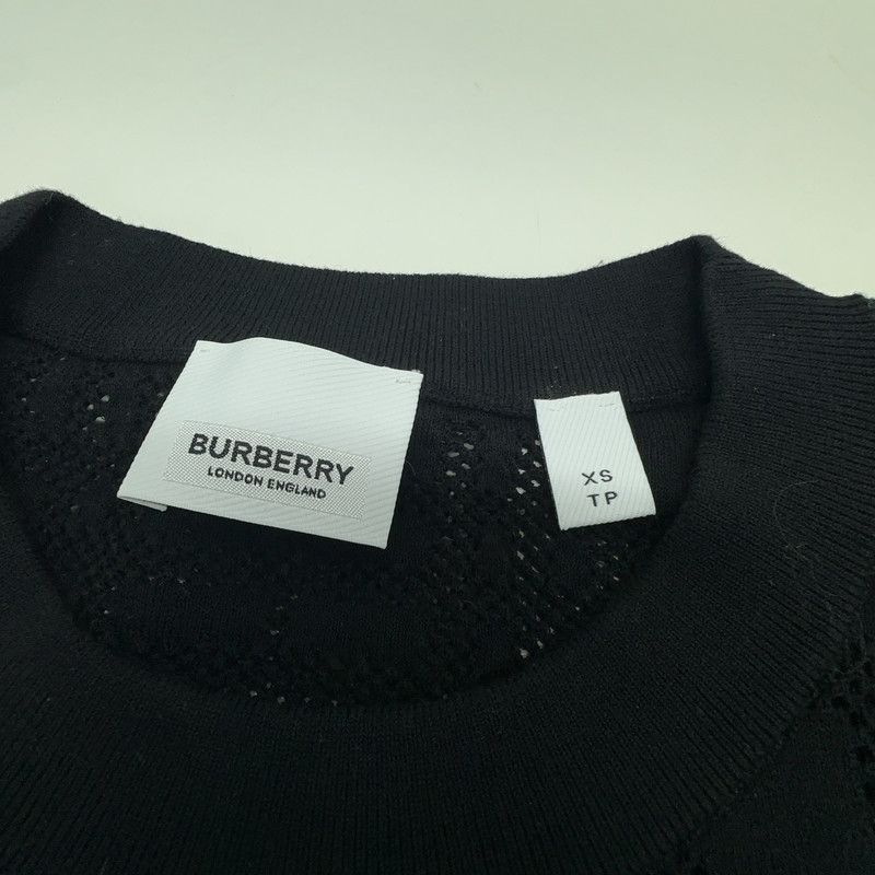 Burberry Burberry SS23 Black Check Cotton T-Shirt 0079 Size US XS / EU 42 / 0 - 6 Thumbnail