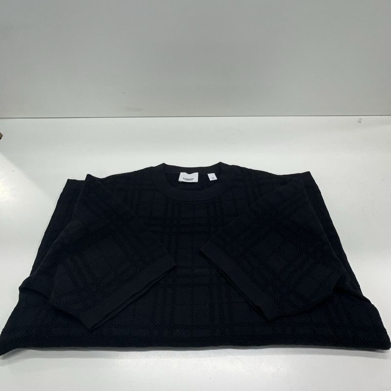 Burberry Burberry SS23 Black Check Cotton T-Shirt 0079 Size US XS / EU 42 / 0 - 2 Thumbnail
