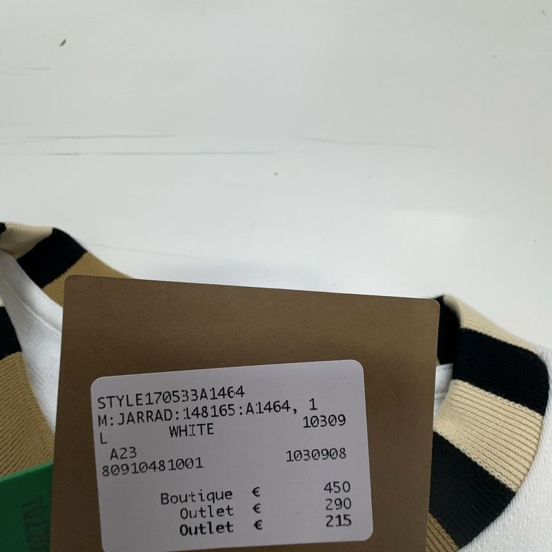 Burberry Burberry White Logo Print Long Sleeve Sweatshirt 0079 Size US L / EU 52-54 / 3 - 2 Thumbnail