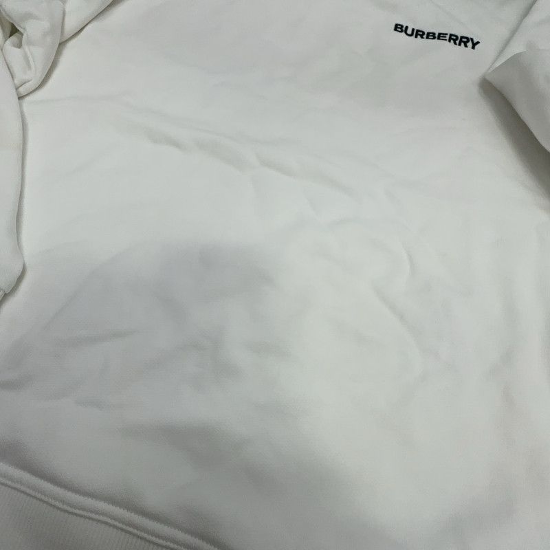 Burberry Burberry White Logo Print Long Sleeve Sweatshirt 0079 Size US L / EU 52-54 / 3 - 3 Thumbnail