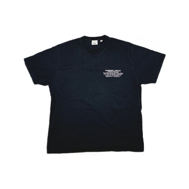 Burberry Burberry Graphic Print Cotton Black T-Shirt 0079 Size US L / EU 52-54 / 3 - 11 Thumbnail