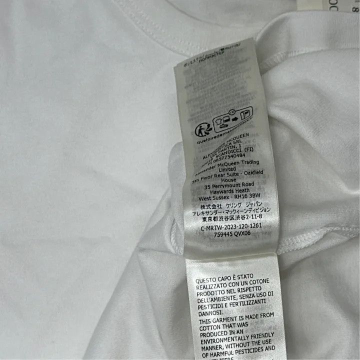 Alexander McQueen Alexander McQueen White Short Sleeve T-Shirt 0079 Size US XS / EU 42 / 0 - 4 Thumbnail