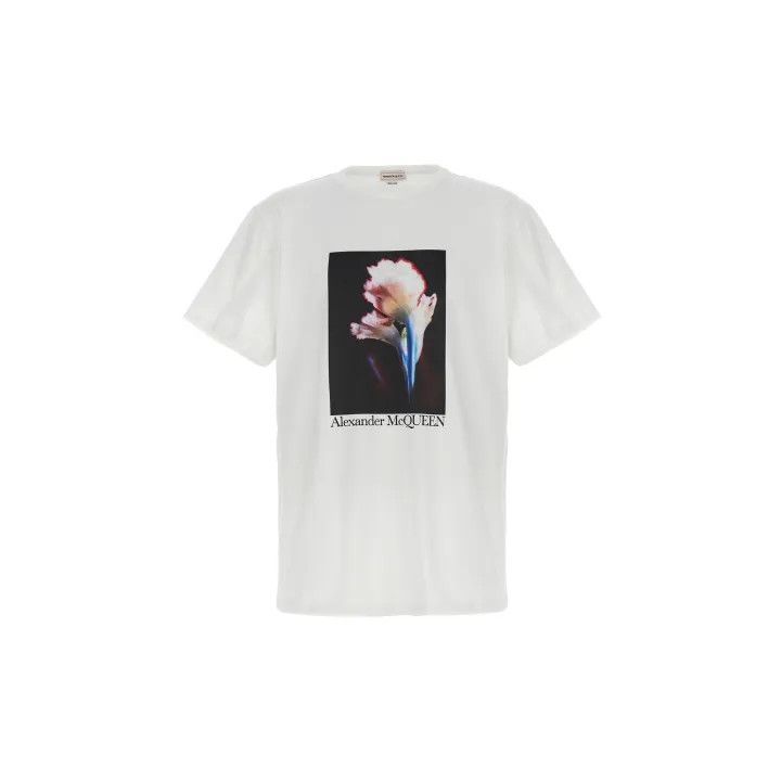 Alexander McQueen Alexander McQueen SS23 Floral Print Short Sleeve Tee 0079 Size US S / EU 44-46 / 1 - 2 Thumbnail