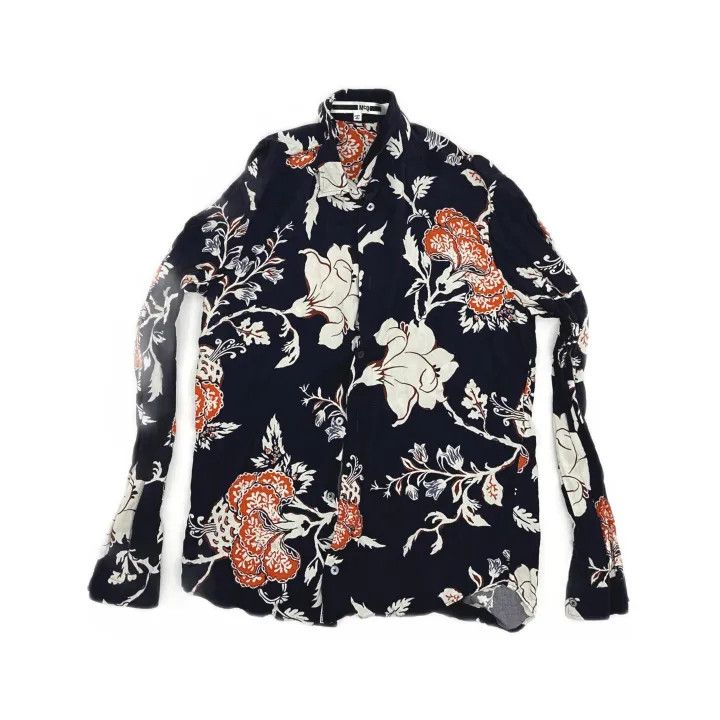 Alexander McQueen Alexander McQueen Floral Long Sleeve Shirt 0079 Size US M / EU 48-50 / 2 - 2 Thumbnail