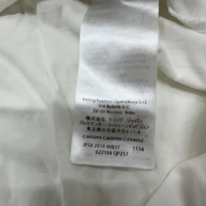 Alexander McQueen Alexander McQueen White Logo Graphic T-Shirt 0079 Size US L / EU 52-54 / 3 - 5 Thumbnail