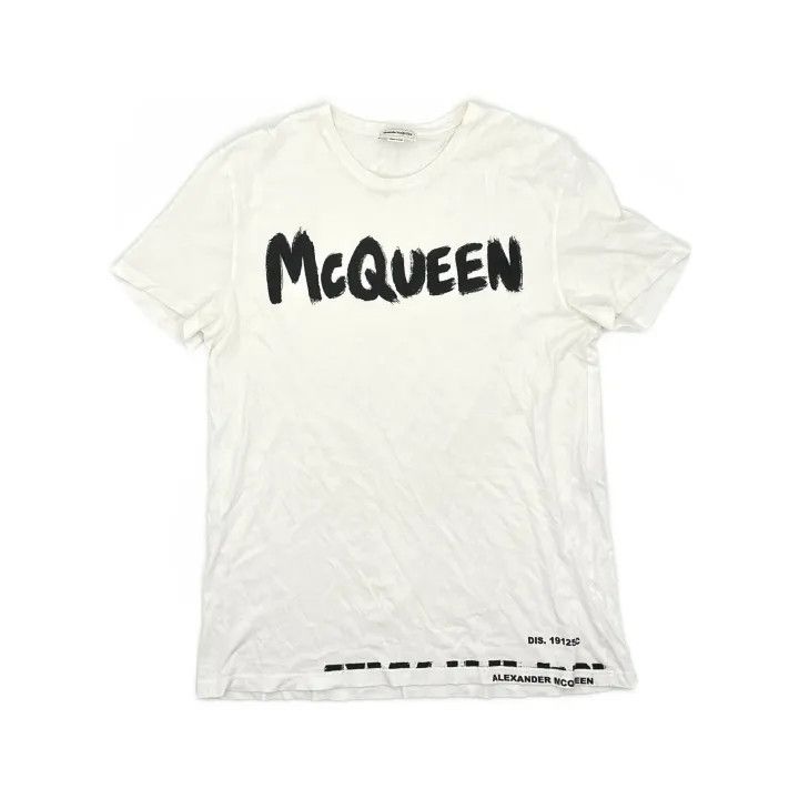 Alexander McQueen Alexander McQueen White Logo Graphic T-Shirt 0079 Size US L / EU 52-54 / 3 - 2 Thumbnail