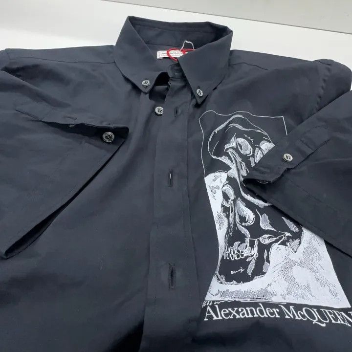 Alexander McQueen Alexander McQueen Skull Print Short Sleeve Shirt 0079 Size US M / EU 48-50 / 2 - 21 Thumbnail