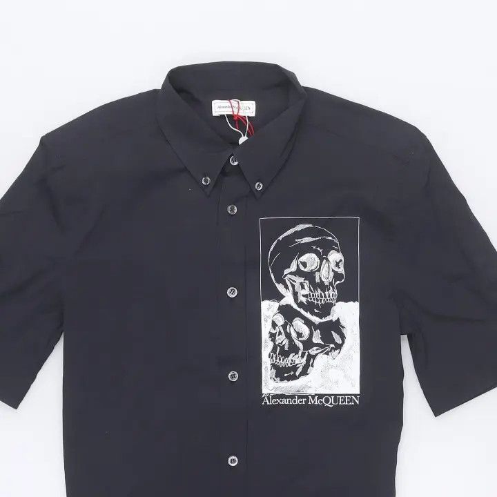 Alexander McQueen Alexander McQueen Skull Print Short Sleeve Shirt 0079 Size US M / EU 48-50 / 2 - 3 Thumbnail