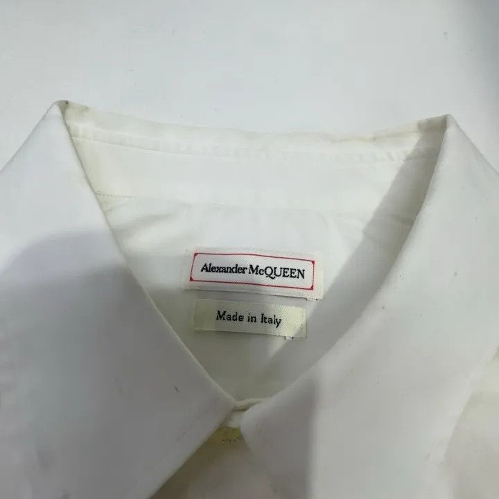 Alexander McQueen Alexander McQueen SS22 White Short Sleeve Shirt 0079 Size US L / EU 52-54 / 3 - 4 Thumbnail
