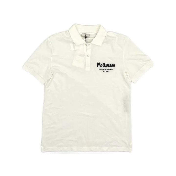 Alexander McQueen Alexander McQueen Letter Print Short Sleeve Polo 0079 Size US S / EU 44-46 / 1 - 2 Thumbnail