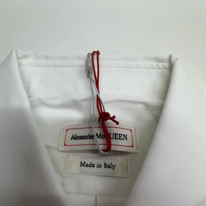 Alexander McQueen Alexander McQueen White Logo Short Sleeve Shirt 0079 Size US M / EU 48-50 / 2 - 3 Thumbnail