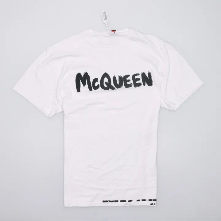 Alexander McQueen Alexander McQueen Logo Print Short Sleeve T-Shirt 0079 Size US L / EU 52-54 / 3 - 2 Thumbnail